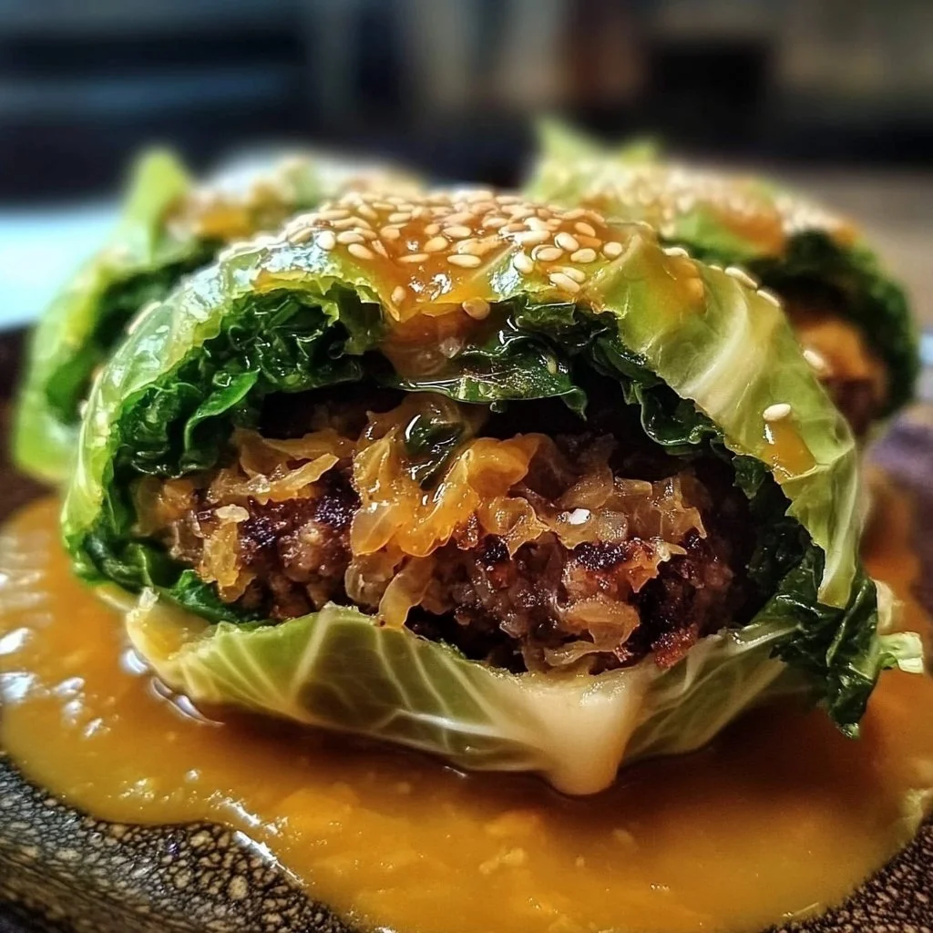 Oven-Baked Cabbage Burgers