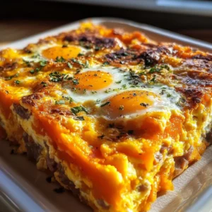Protein-Packed Sweet Potato Egg Casserole