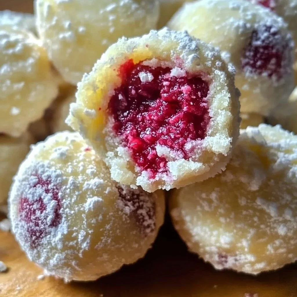 White Chocolate Raspberry Truffles