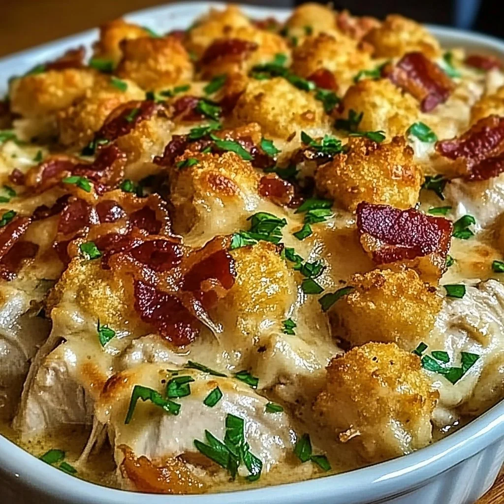 Chicken Bacon Ranch Casserole