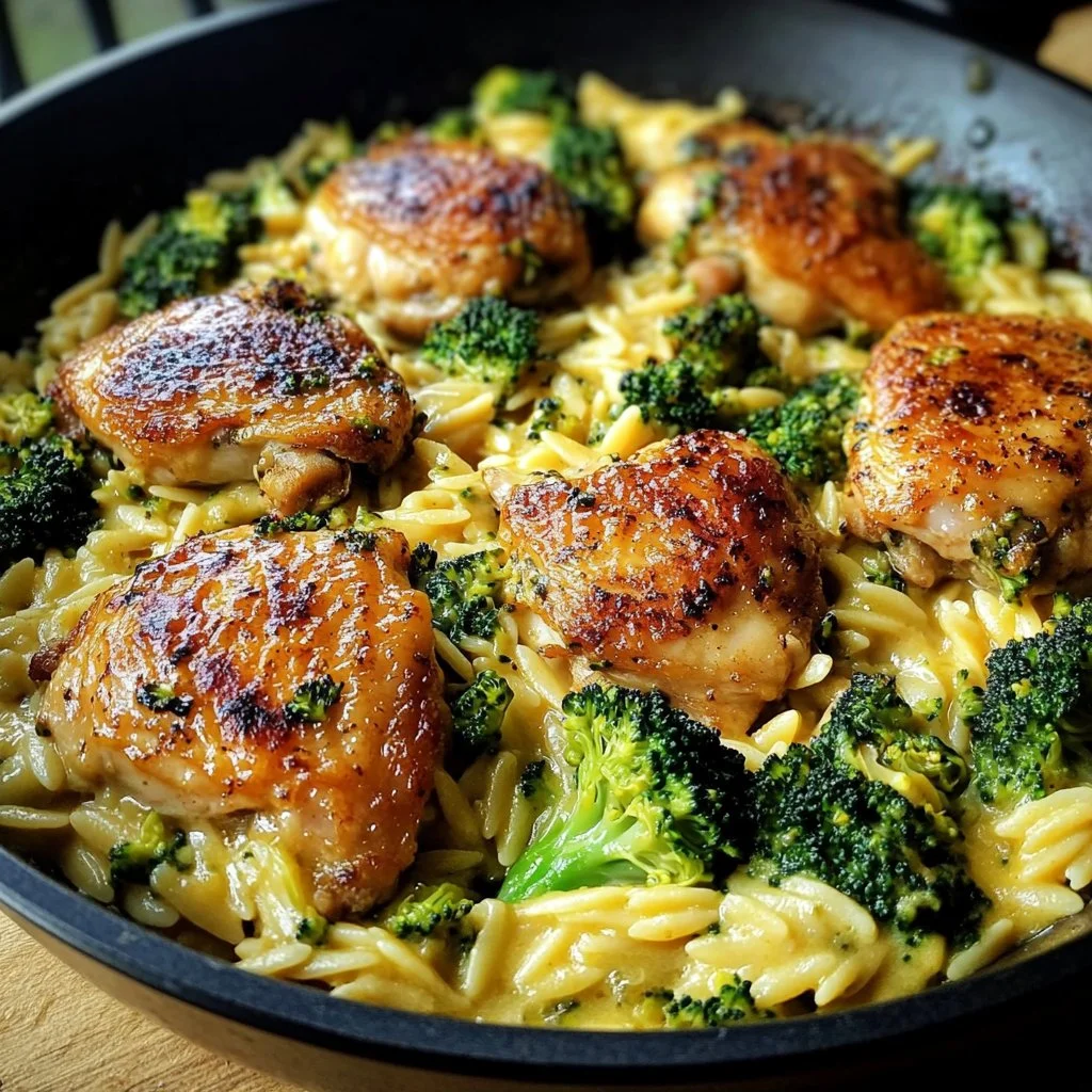 Skillet Chicken Thighs with Broccoli