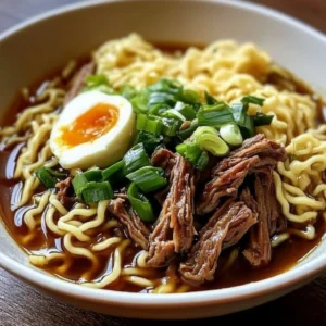 Slow Cooker Beef Ramen Noodles