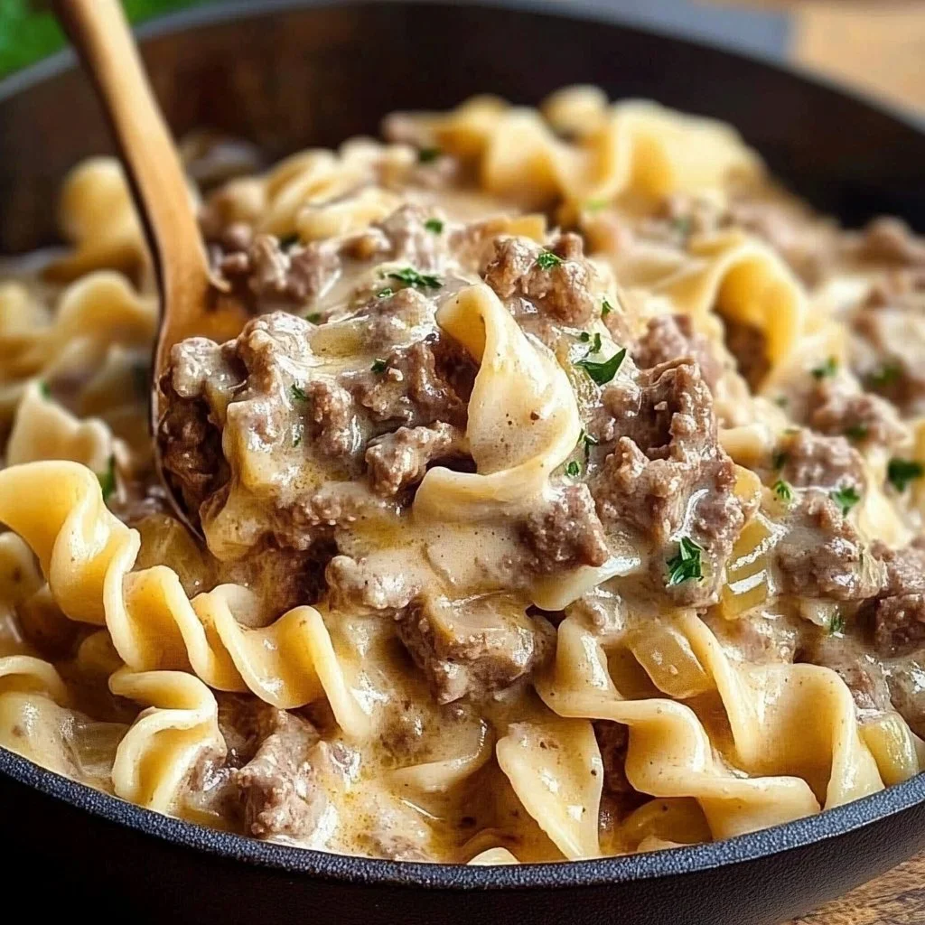 Tasty Ground Beef Stroganoff