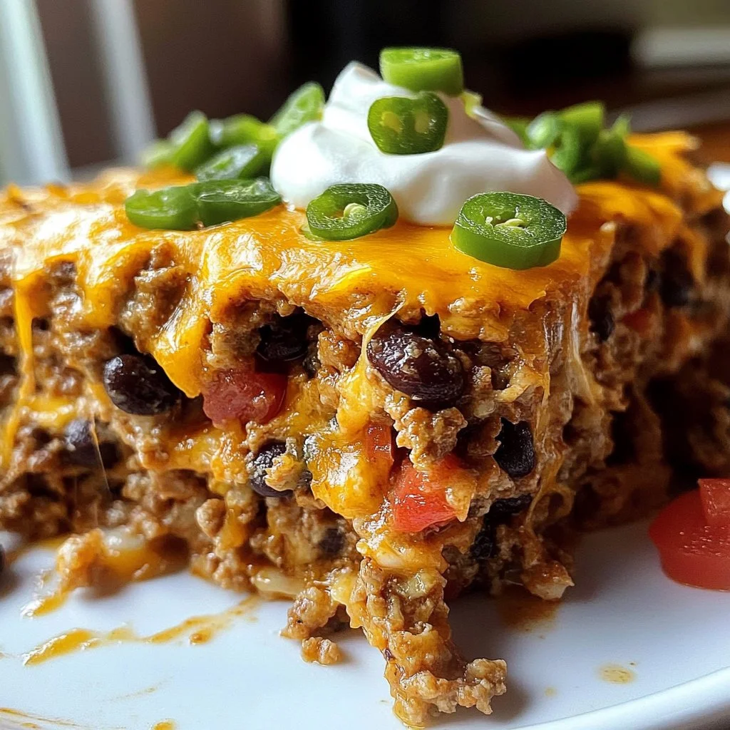 Delicious Walking Taco Casserole served in a bowl with toppings.
