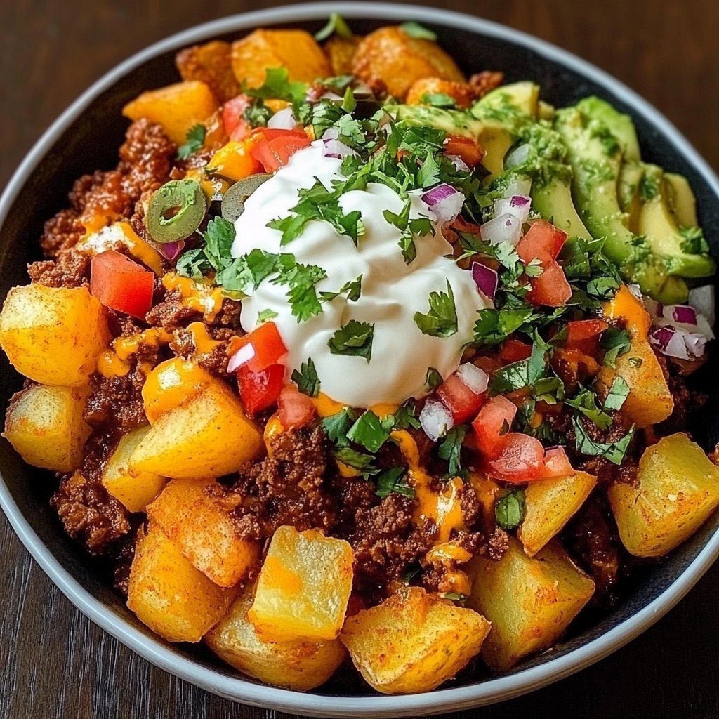 Loaded Potato Taco Bowl