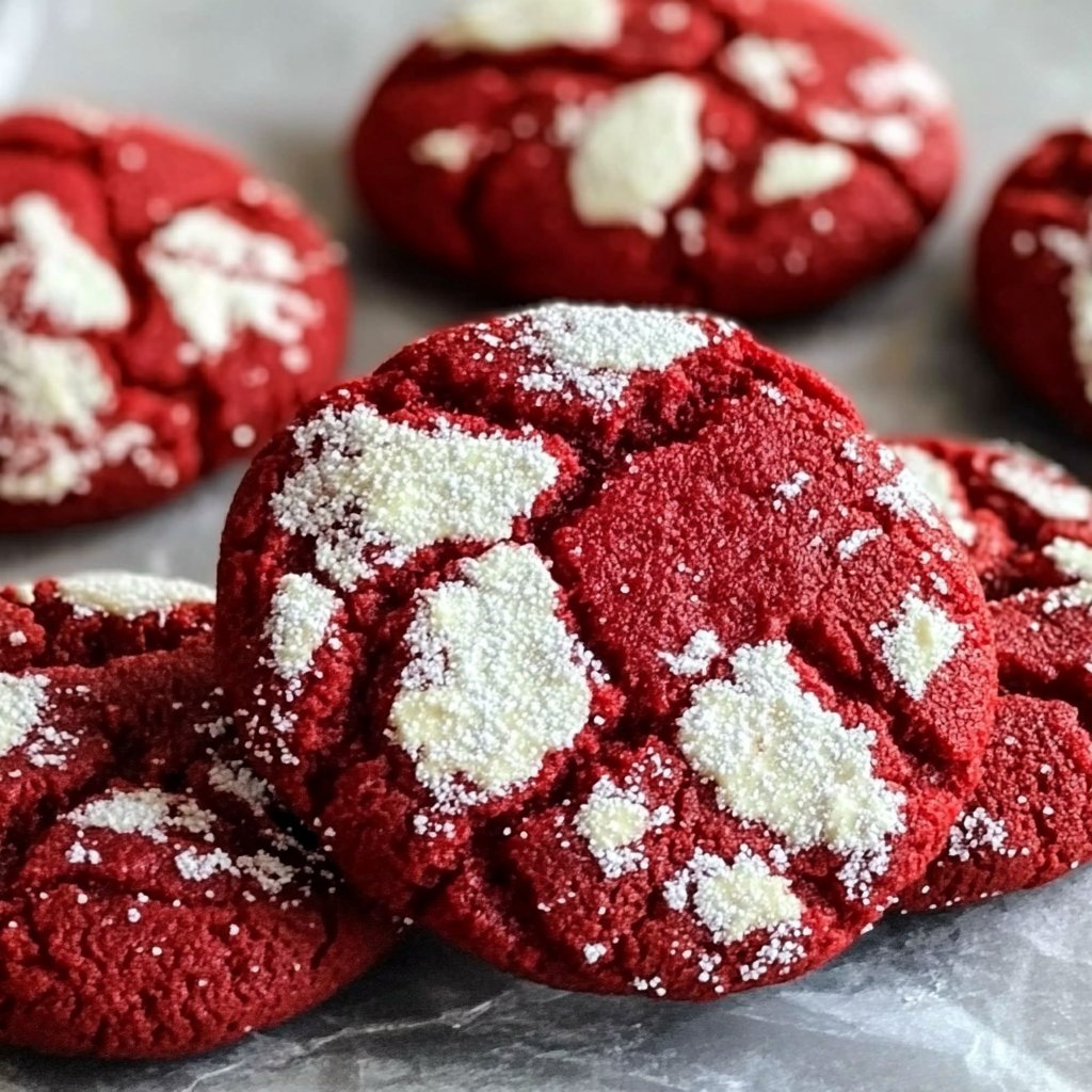 Red Velvet Gooey Butter Cookies Recipe