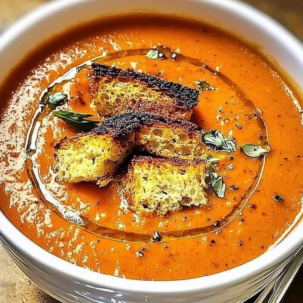 Irresistible Roasted Tomato Basil Soup