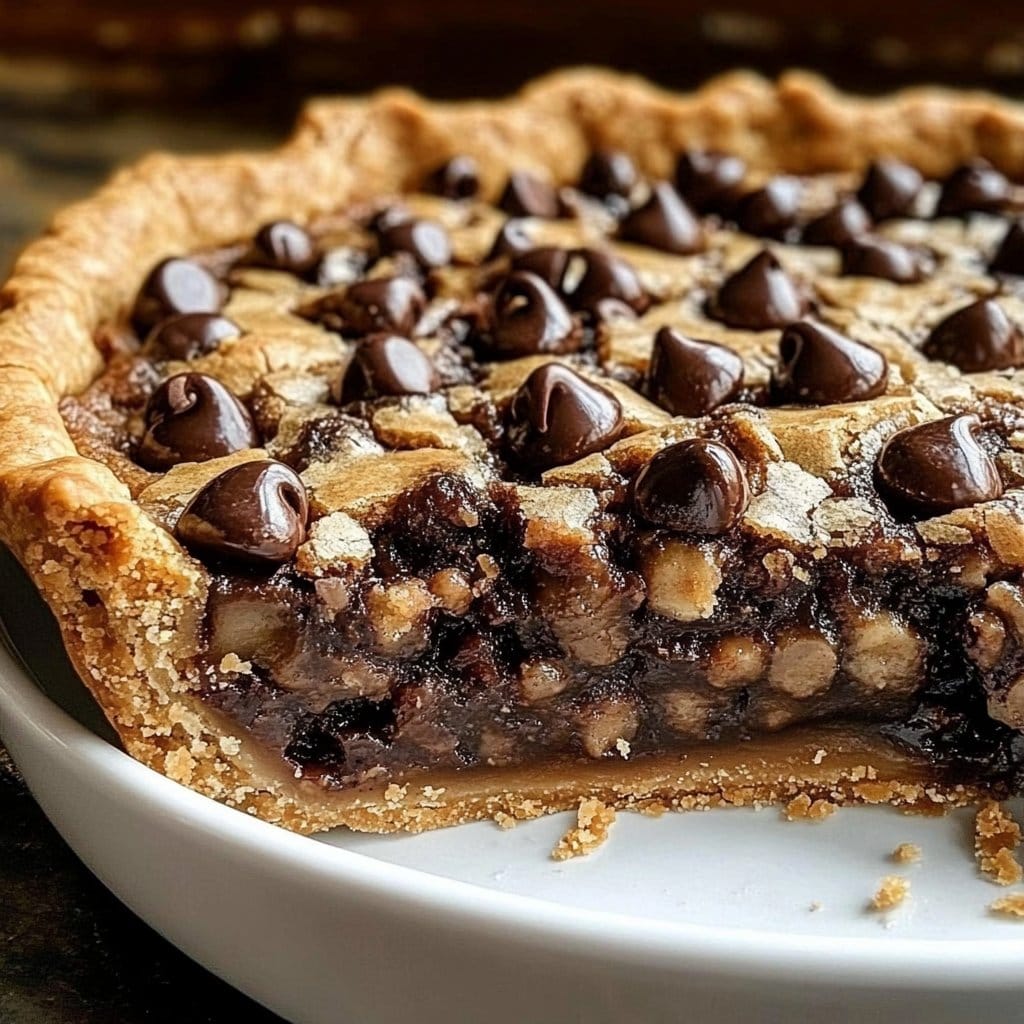 Easy Chocolate Chip Cookie Pie