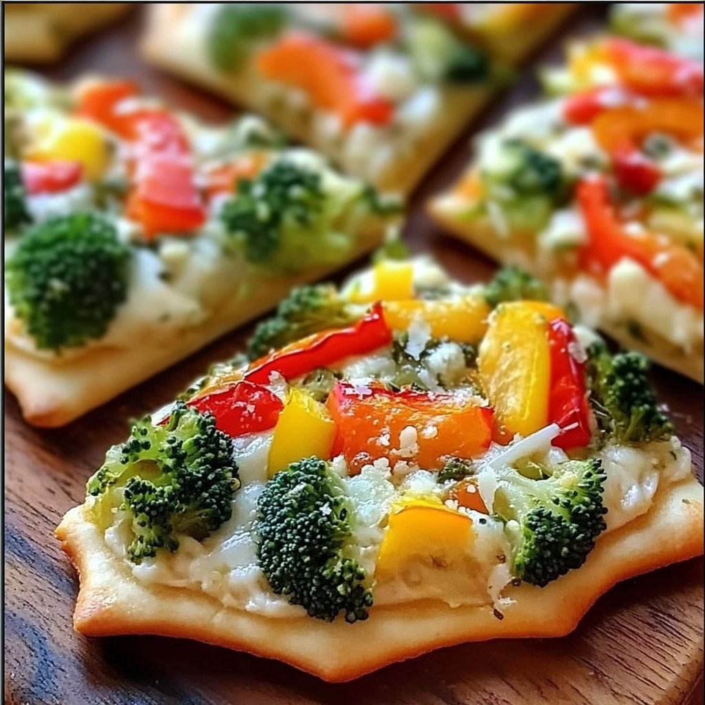 Christmas Tree Veggie Pizza