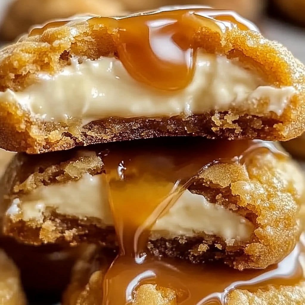 Salted Caramel Cheesecake Cookies