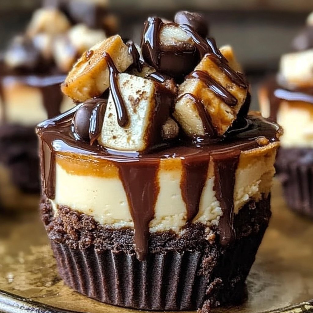 Loaded Brownie Cheesecake Cups