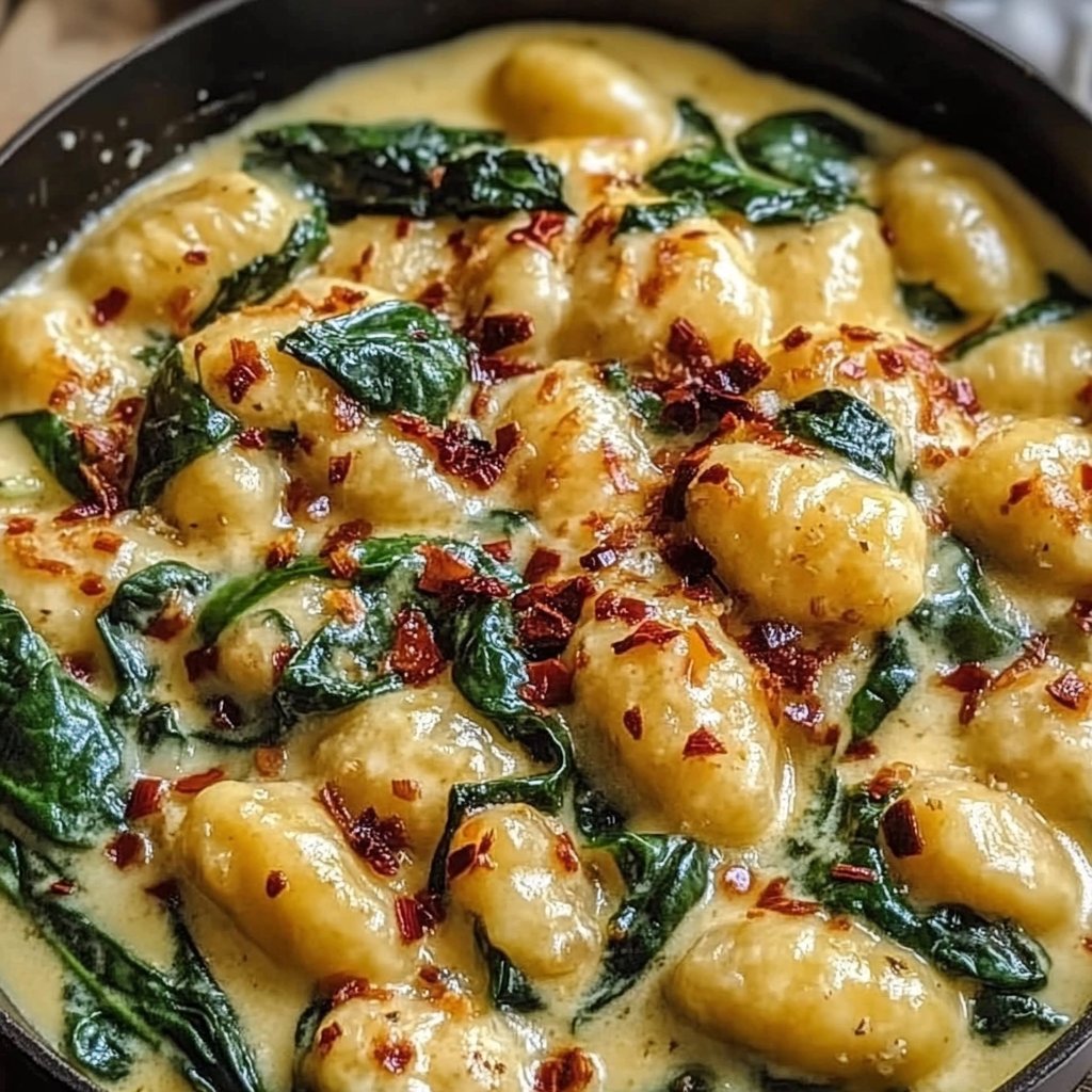 Creamy Gnocchi with Spinach