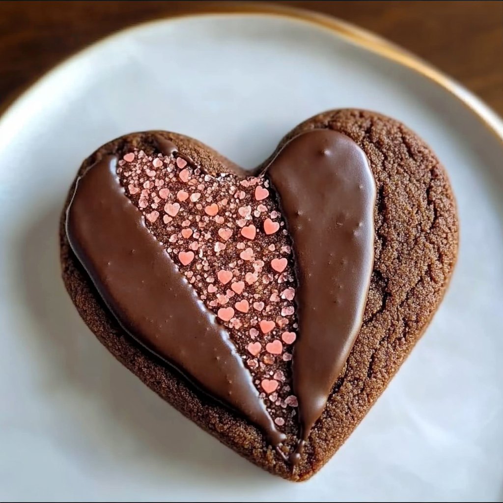 Delicious Chocolate Shortbread Heart Cookies: A Validation of Flavor