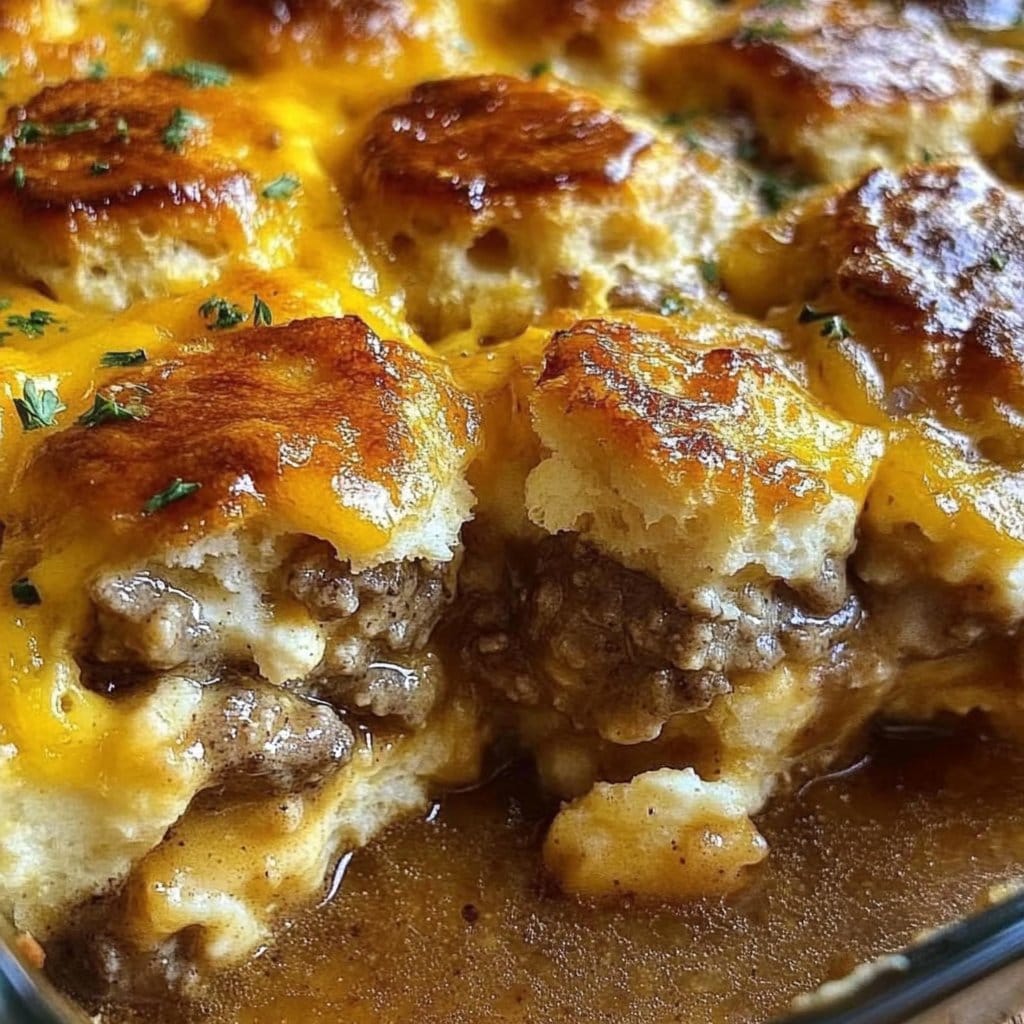 Biscuit And Gravy Breakfast Casserole
