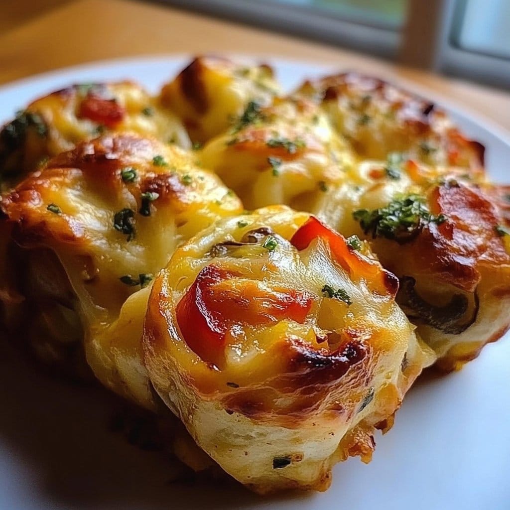 Cheesy Baked Vegetable Rolls