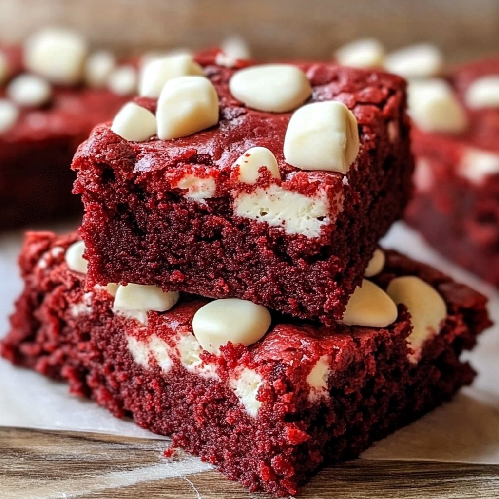 Red Velvet Cake Mix Bars