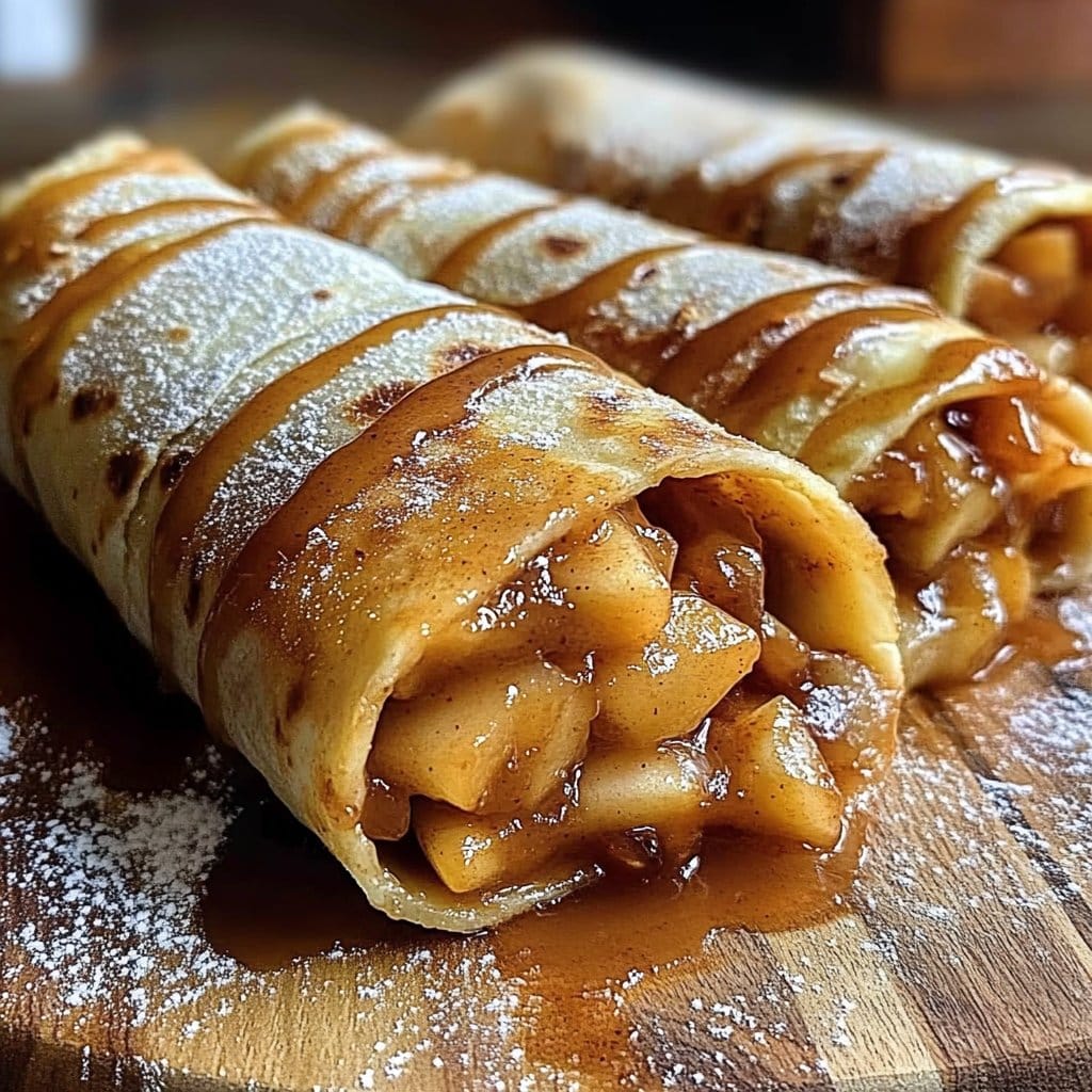 Apple Pie Tortilla Wraps with Brown Sugar Butter