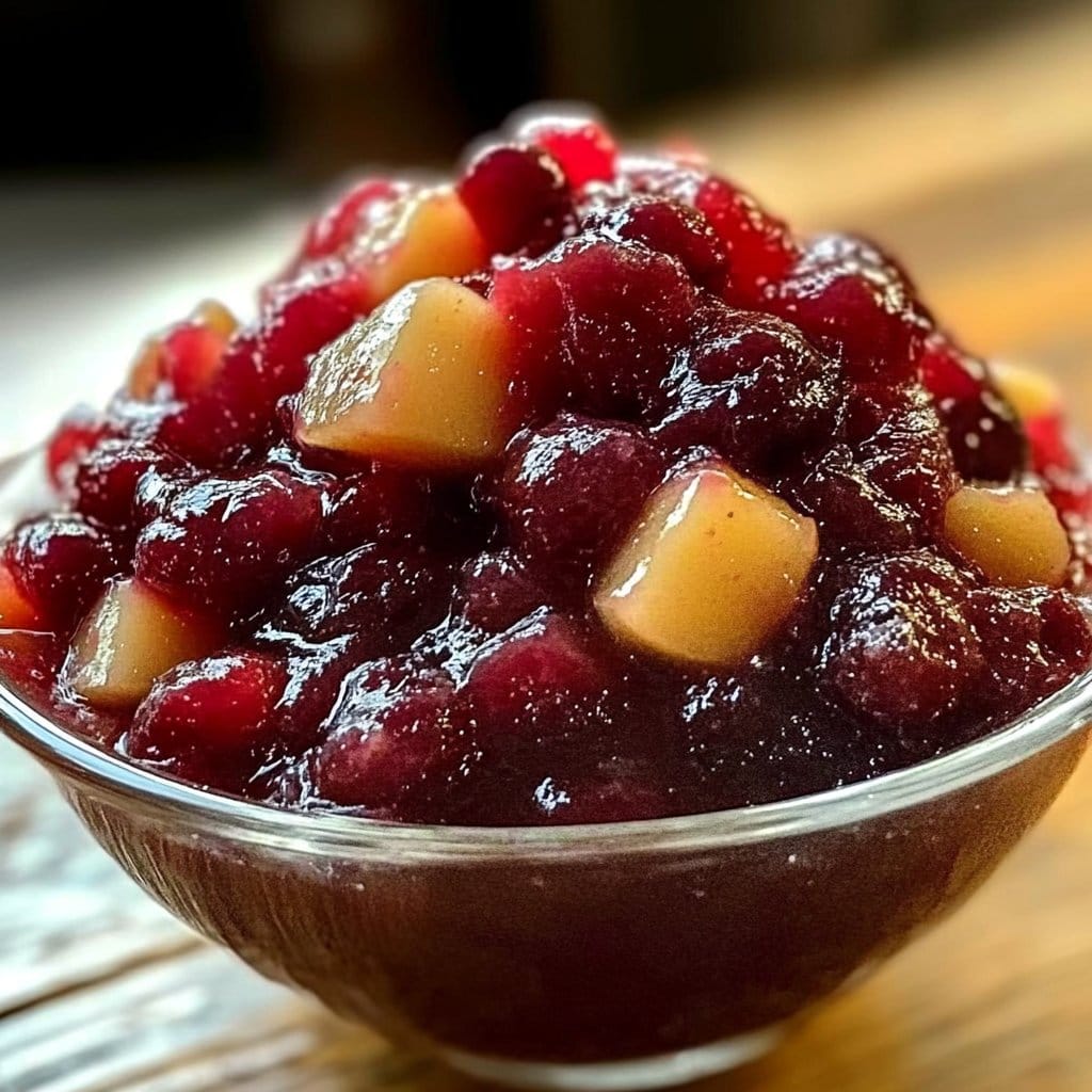 Homemade Cranberry Applesauce