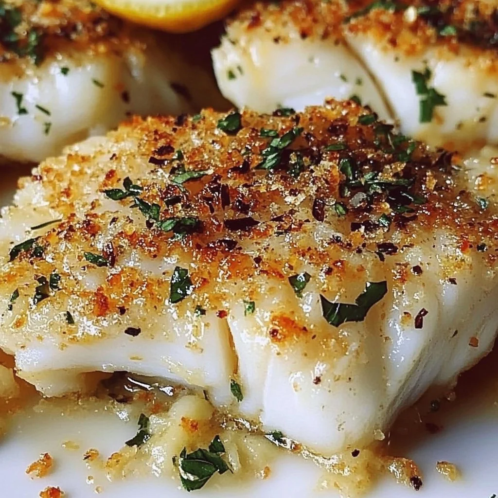 Baked Cod with Lemon Herb Crust