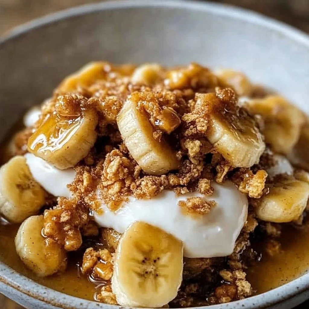 Bananas Foster with Cinnamon Toast Crunch