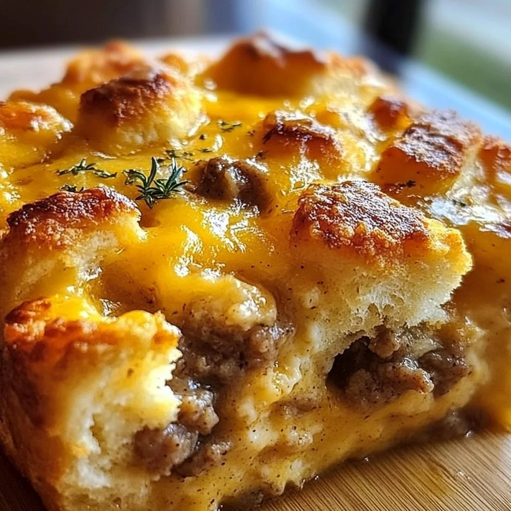 Biscuit And Gravy Breakfast Casserole