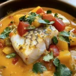 Delicious Brazilian Fish Stew (Moqueca) served in a colorful bowl