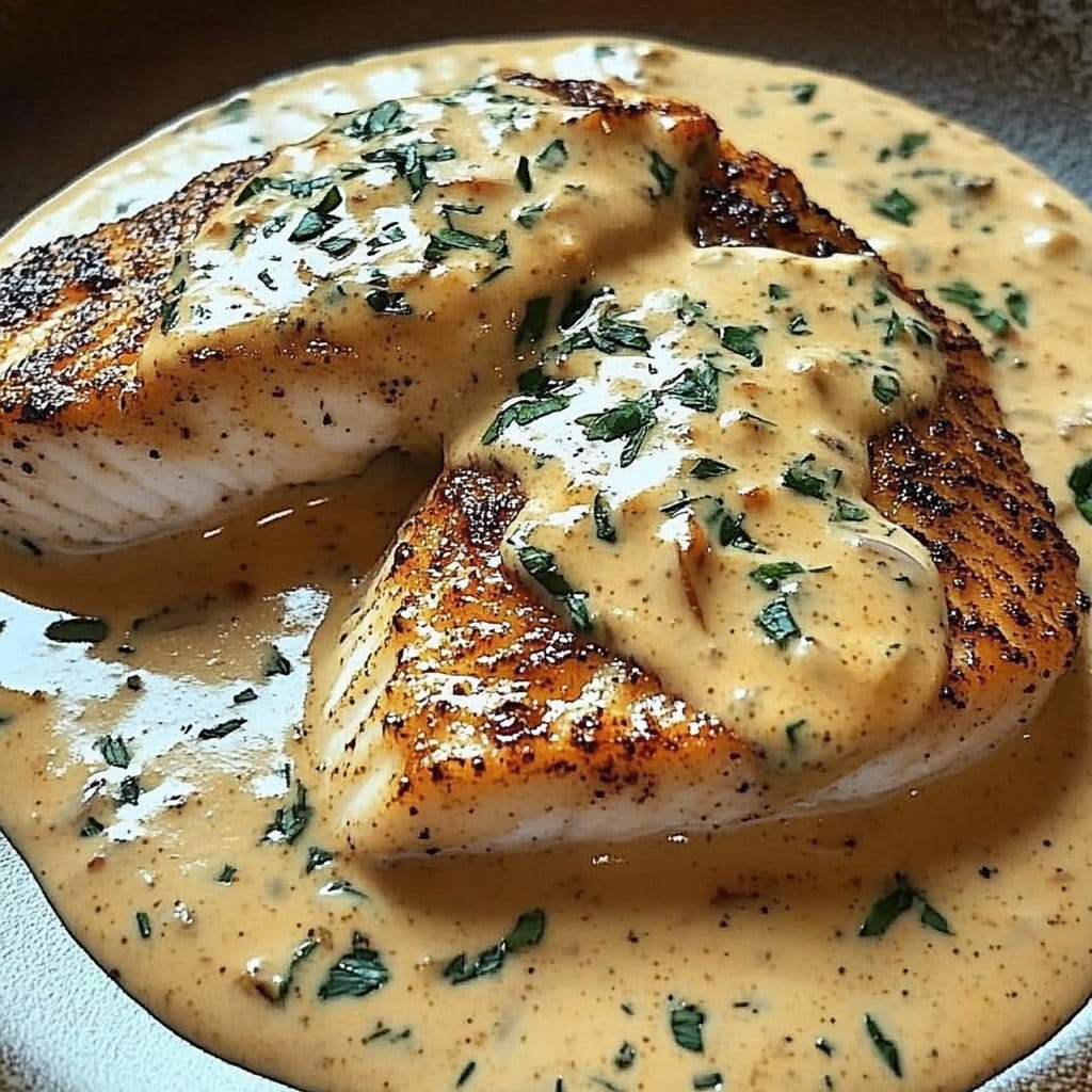 Red Snapper with Creamy Creole Sauce
