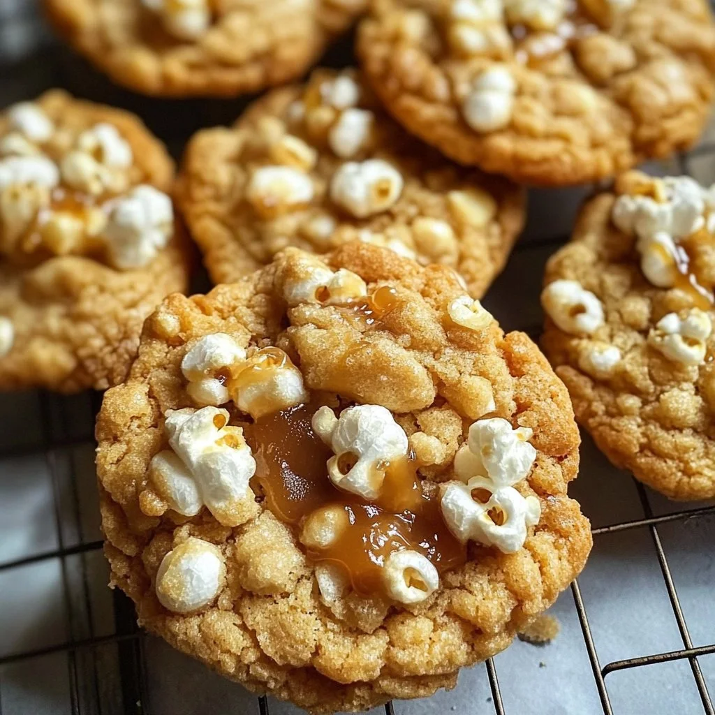 Irresistible Caramel Popcorn Cookies