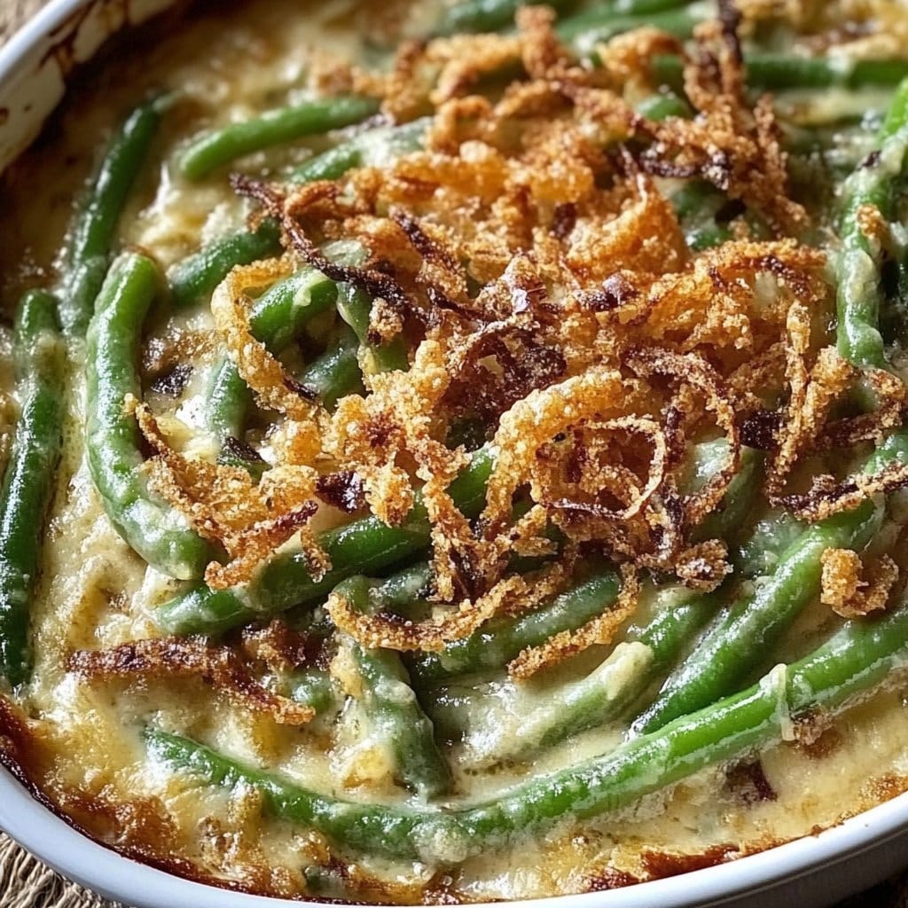 Irresistible Campbell's Green Bean Casserole