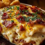 Delicious Cheesy Bacon Alice Springs with crispy bacon and ooey-gooey cheese