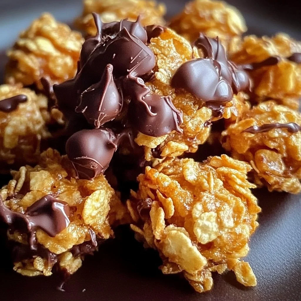 Chocolate Peanut Butter Cornflake Bites