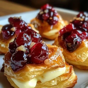 Cranberry and Brie Bites