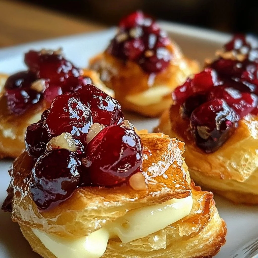 Cranberry and Brie Bites