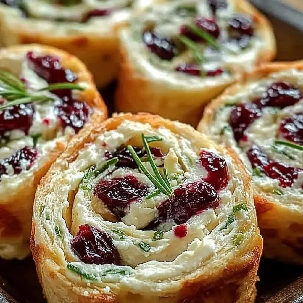 Cranberry Feta Pinwheels
