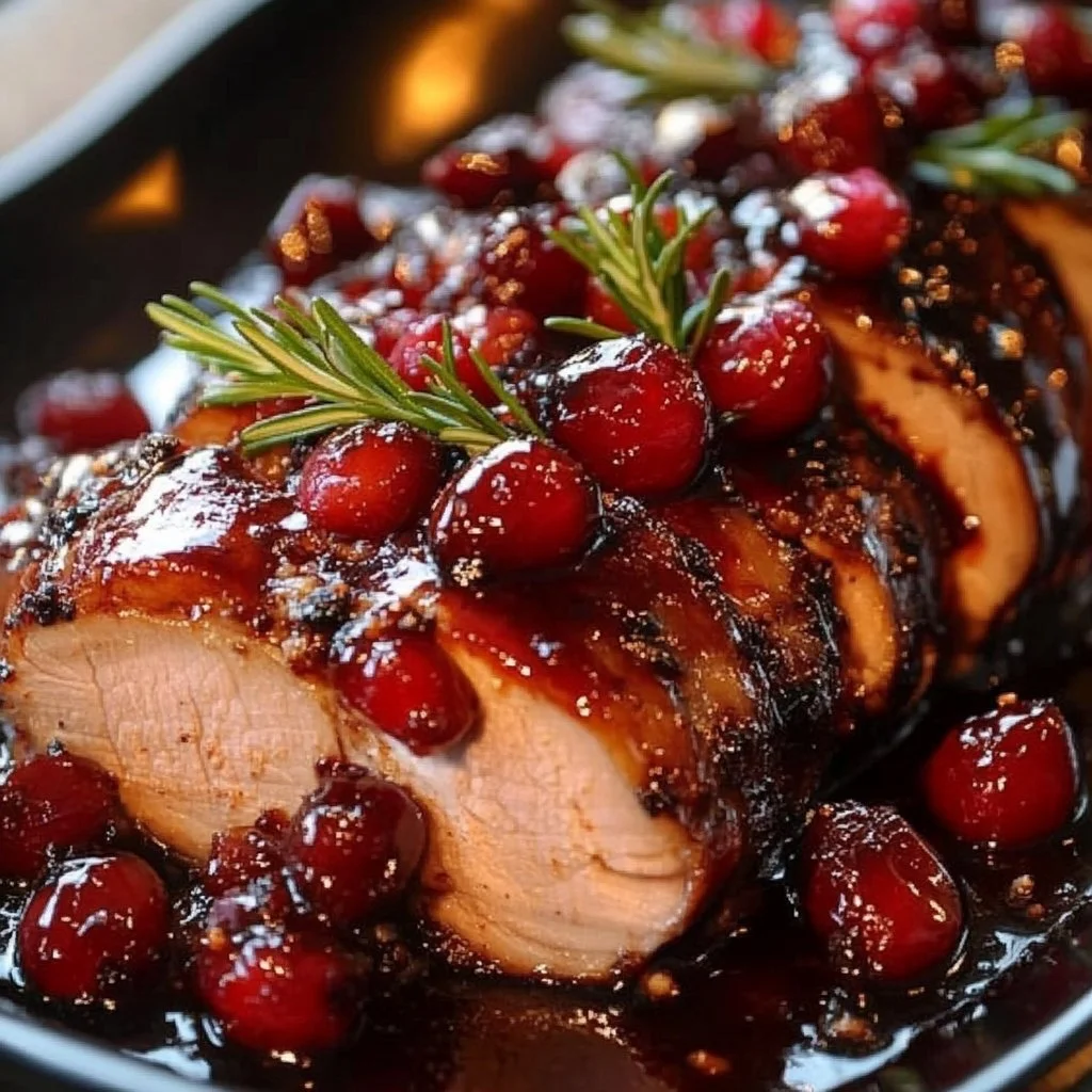 Cranberry Glazed Pork Tenderloin