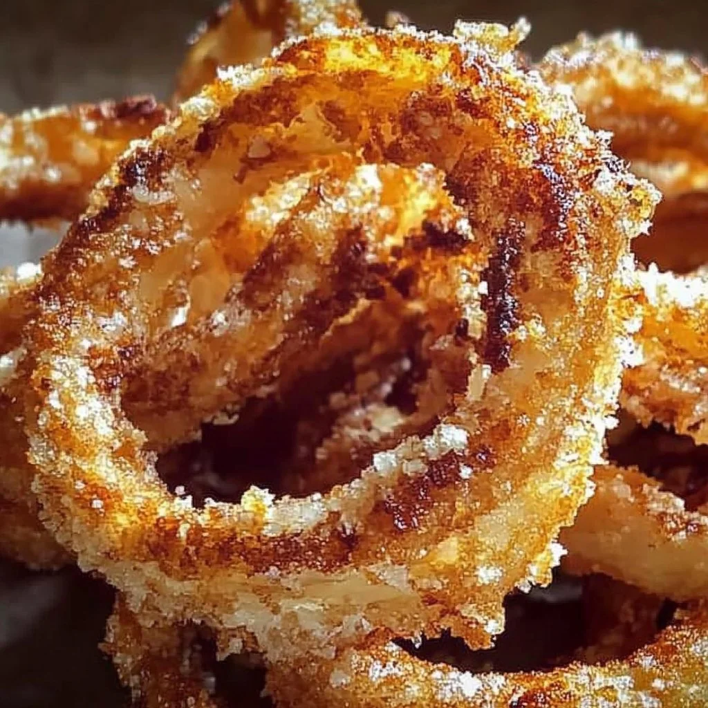 Crispy Parmesan Onion Ring Chips