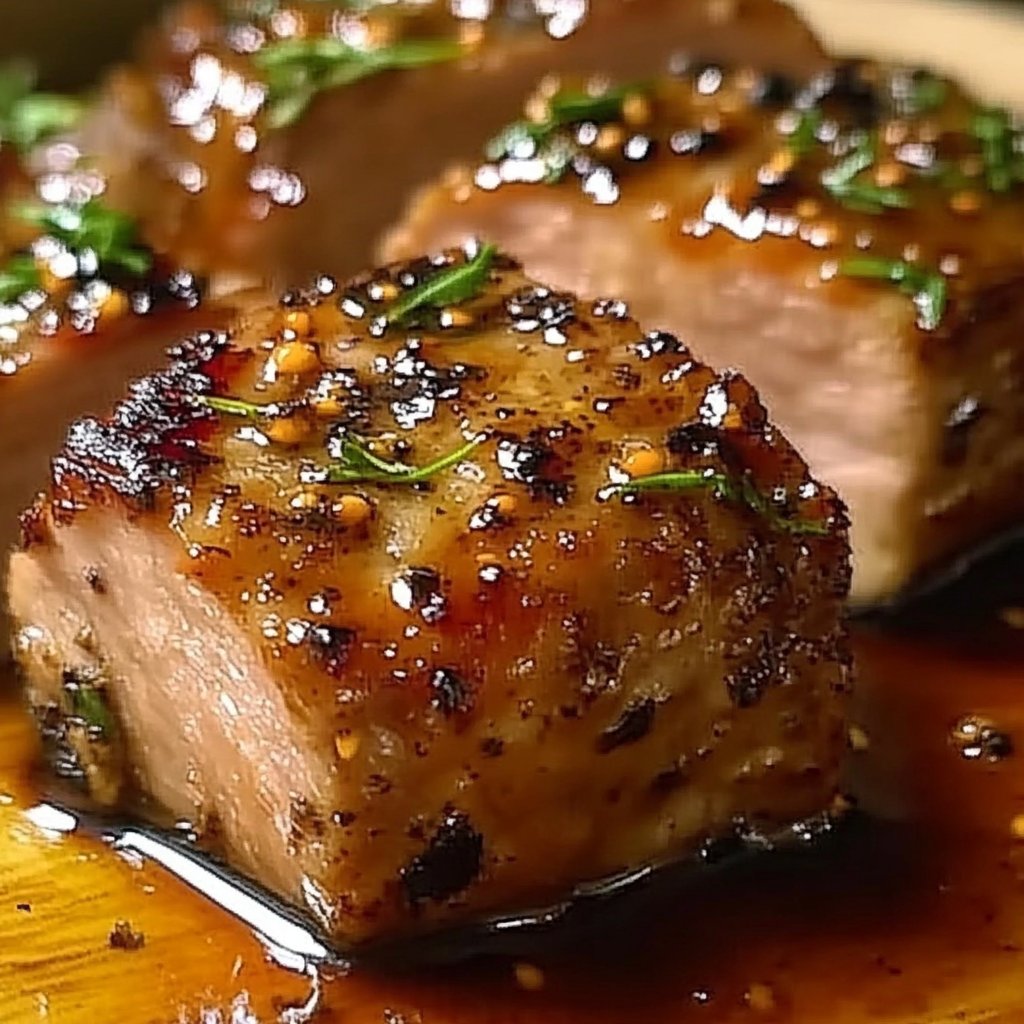 Glazed Maple Mustard Pork