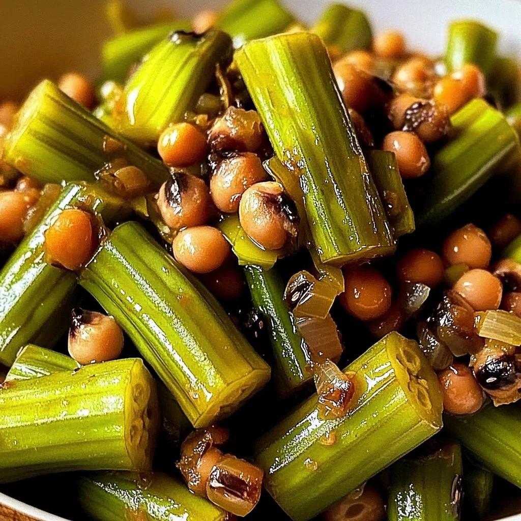 Easy Okra and Black Eyed Peas