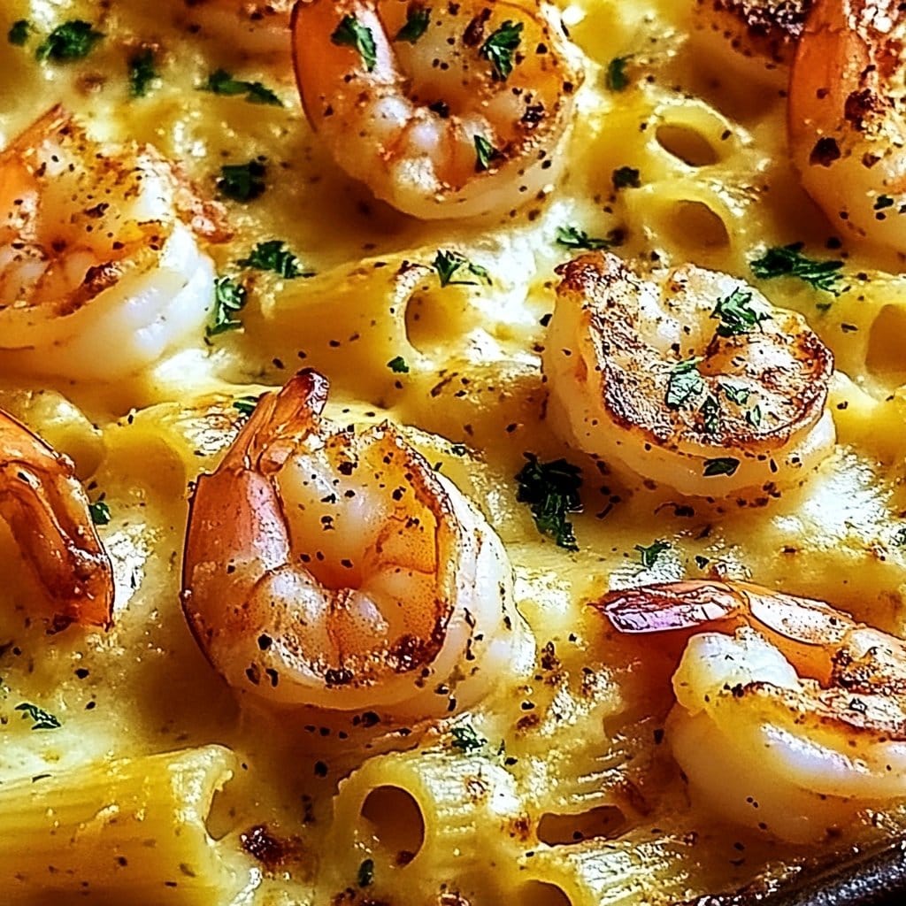 Shrimp Scampi Pasta Bake