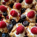 Frozen Yogurt Bark with Berries
