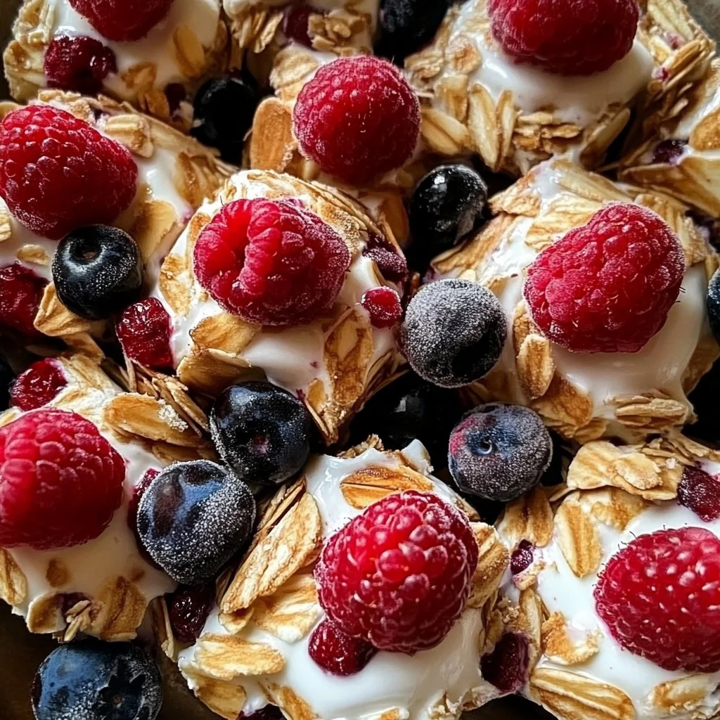 Frozen Yogurt Bark with Berries