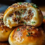 Garlic Parmesan Cheeseburger Bombs