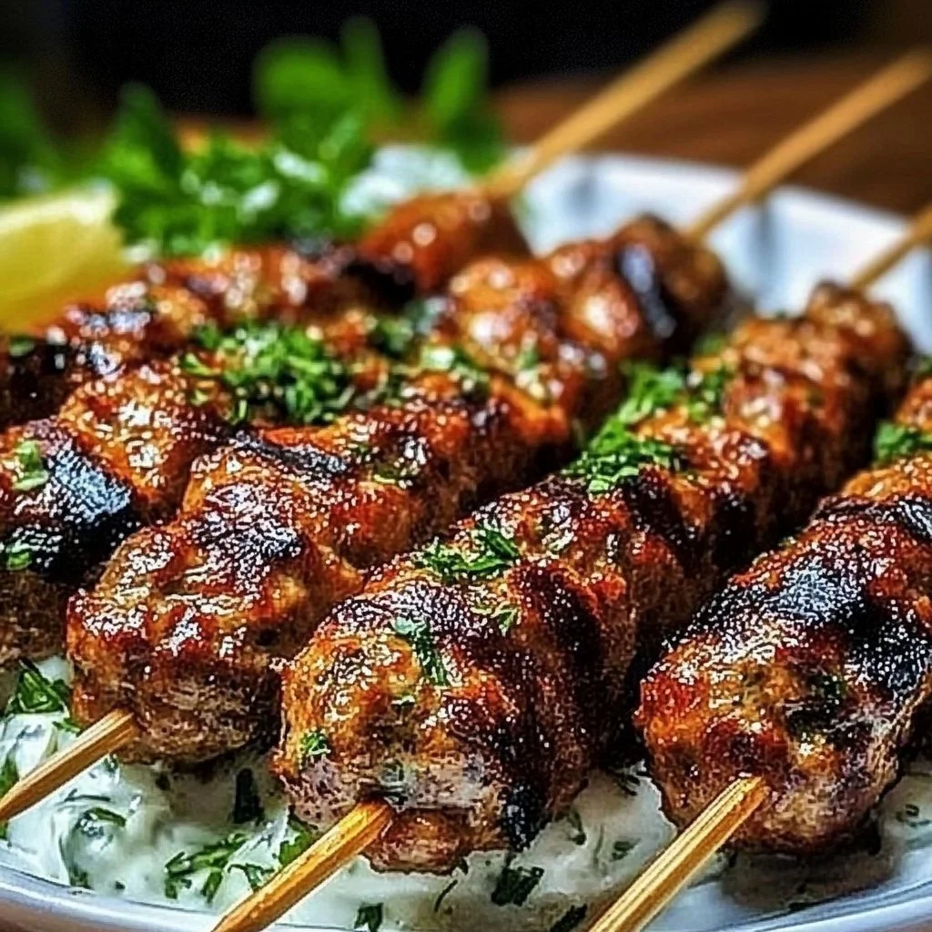 Grilled Turkey Kofta Skewers