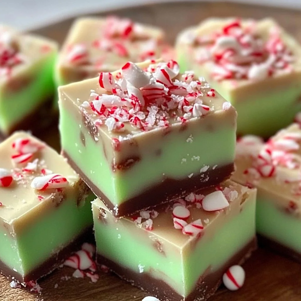 Irresistible Grinch Peppermint Fudge