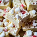 Holiday White Chocolate Marshmallow Fudge