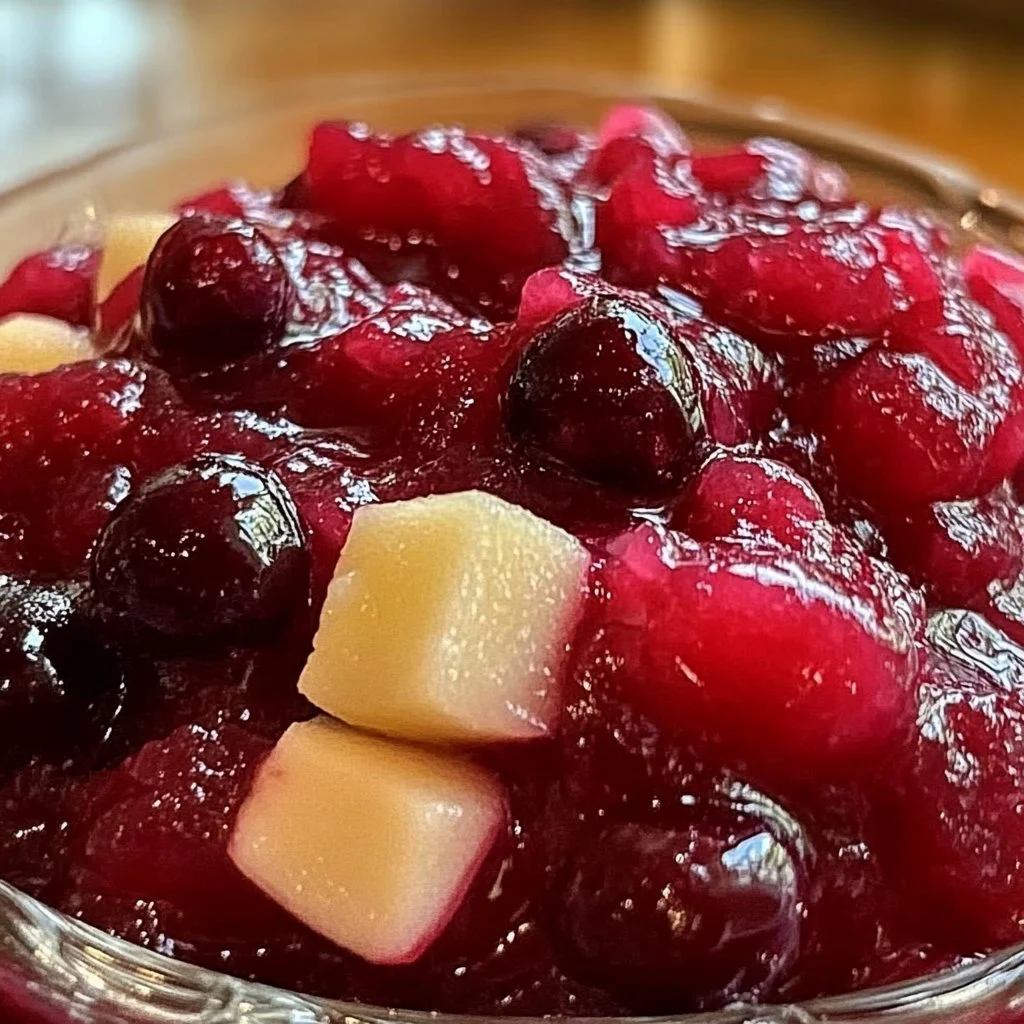 Homemade Cranberry Applesauce