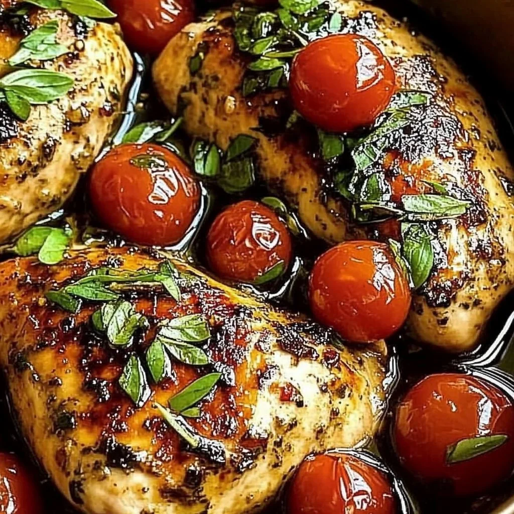 Homemade One Pan Balsamic Chicken