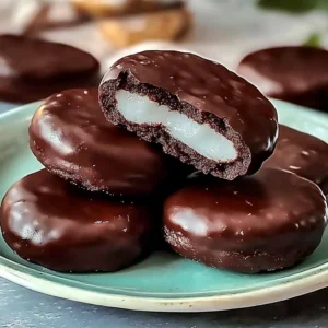 Delicious homemade peppermint patties on a plate
