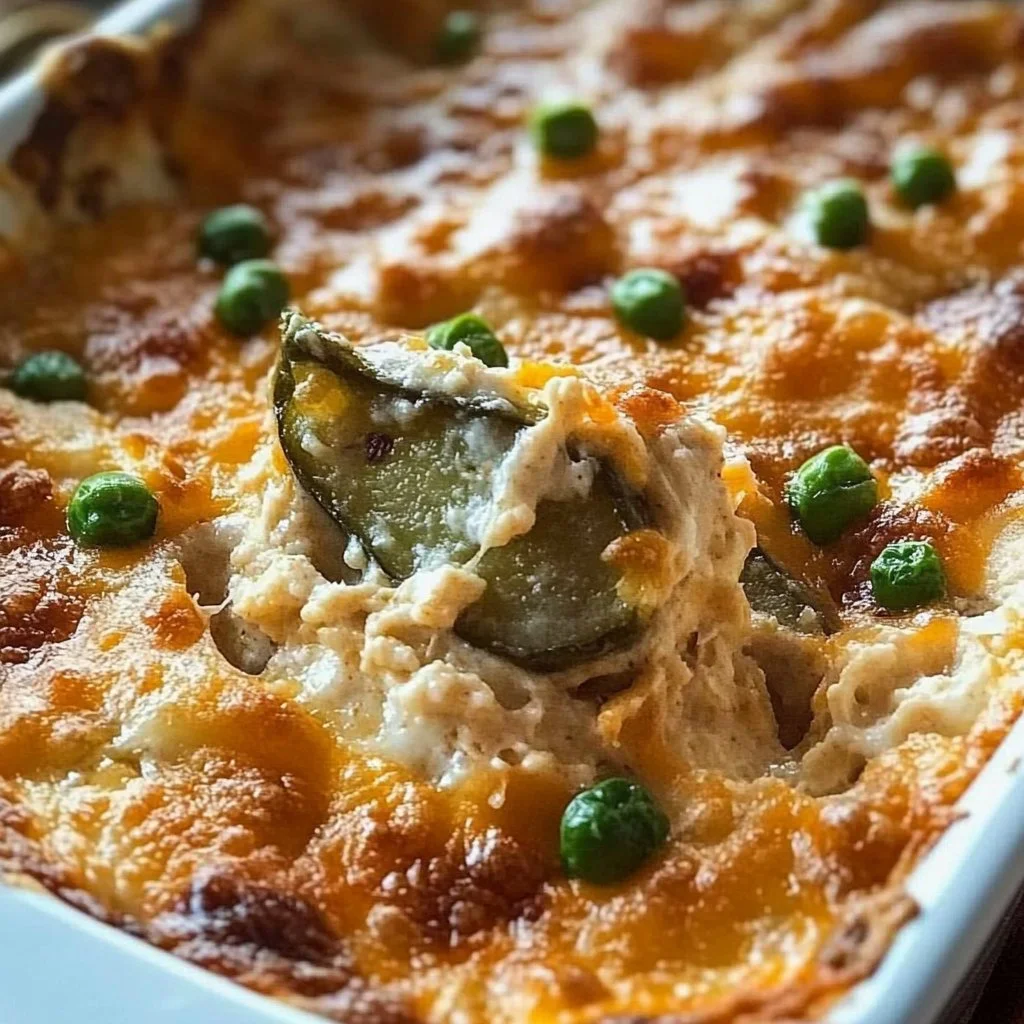Hot and cheesy fried pickle dip served in a bowl with chips