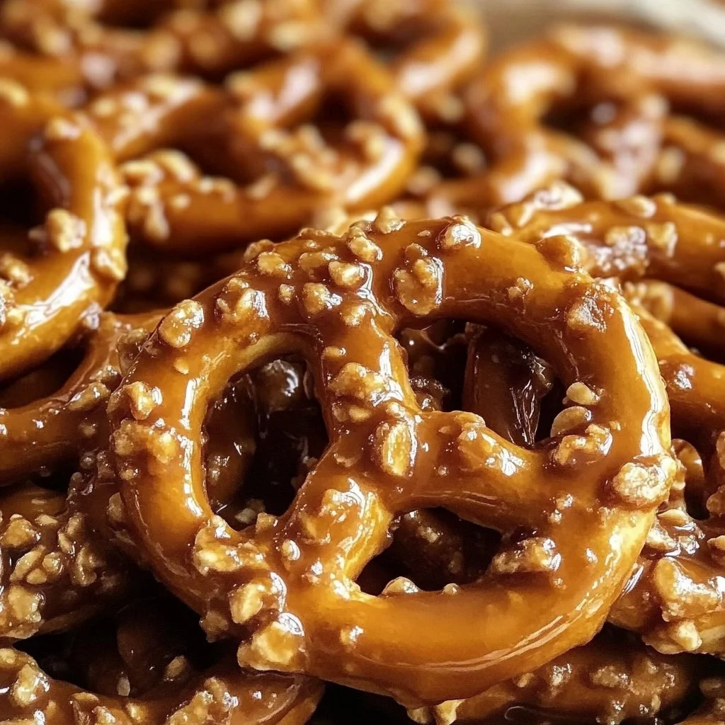 Irresistible Butter Toffee Pretzels